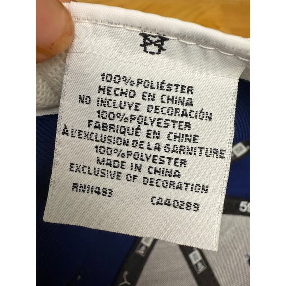 LA Los Angeles New Era x Supervsn Collab Hat Cap Emmbroidered Blue White 7 3/4 - Picture 13 of 14